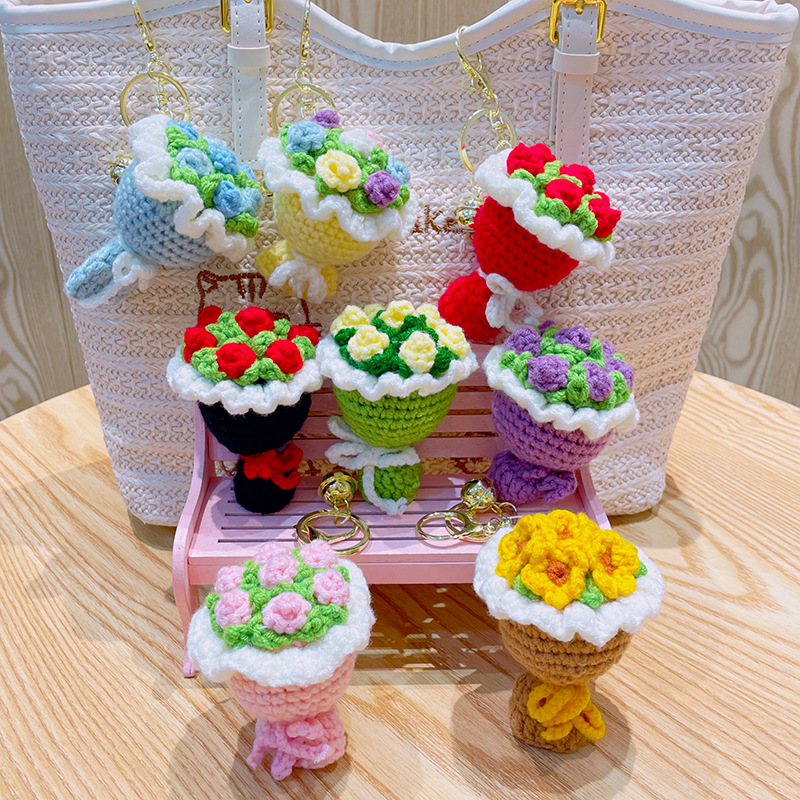 Mini bouquet keychain/bag charm