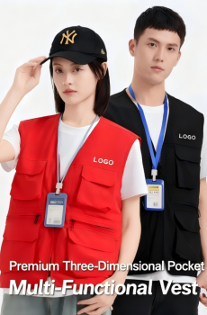 Activity work vest with multiple pockets