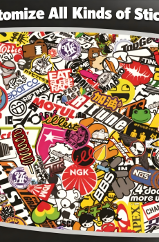 Waterproof stickers for personalization