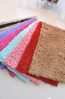 Plush Chenille Bath Mat - Shag Bathroom Rug