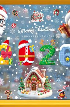 Christmas window stickers Gingerbread House Stickers