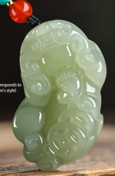 Hetian Jade Pixiu Pendant Necklace for Men & Women