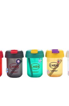Cute CHERISH Leakproof Tumbler with Straw