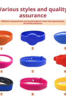 IC/NFC Chip Silicone Wristbands