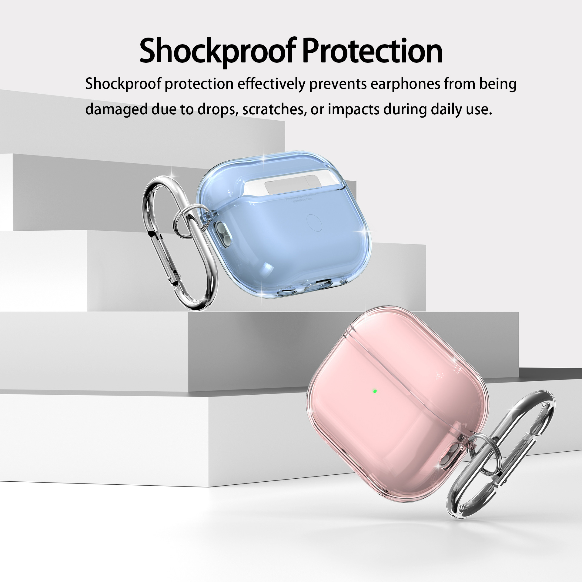 Transparent Shockproof Earphone Case