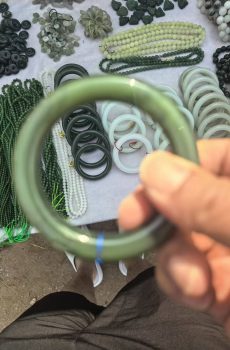 Assorted Jade Jewelry : Bracelets, Bangles, Pendants, etc.