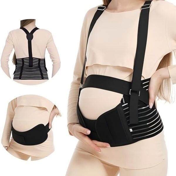 Maternity Belly Band with Back Support Strap