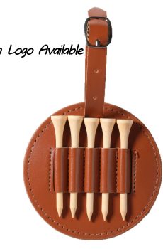 Eco-Friendly Leather Golf Tee Holder Pouch