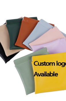 Portable Leather Storage Bag, AutoClosing Organizer Pouch