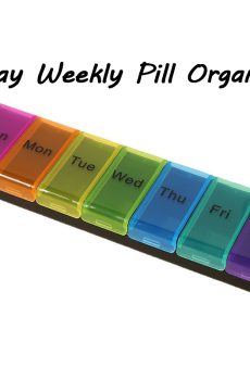 Weekly Pill Organizer Large Capacity and Portable Box