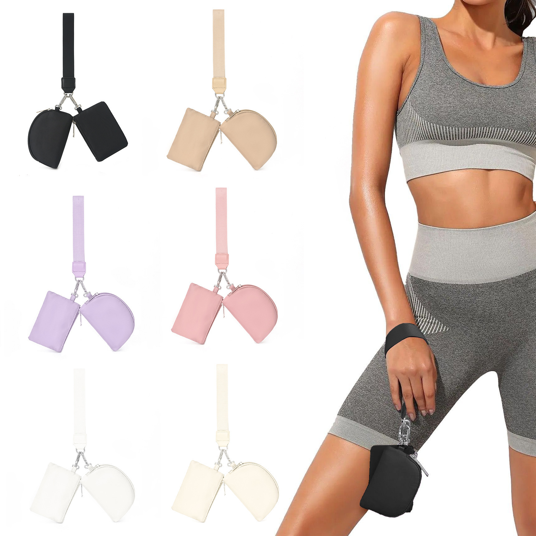 Portable Small Pouch with Adjustable Strap