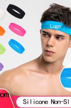 Silicone Non-Slip Headband for Sports - Sweat Absorbent