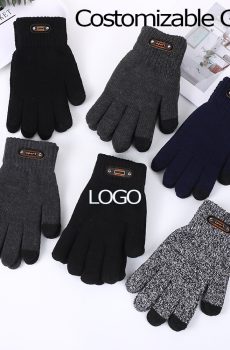 Customizable Touch Screen Knit Gloves for Men & Women
