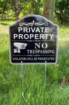 ADT Security Custom Octagonal Lawn Warning Sign