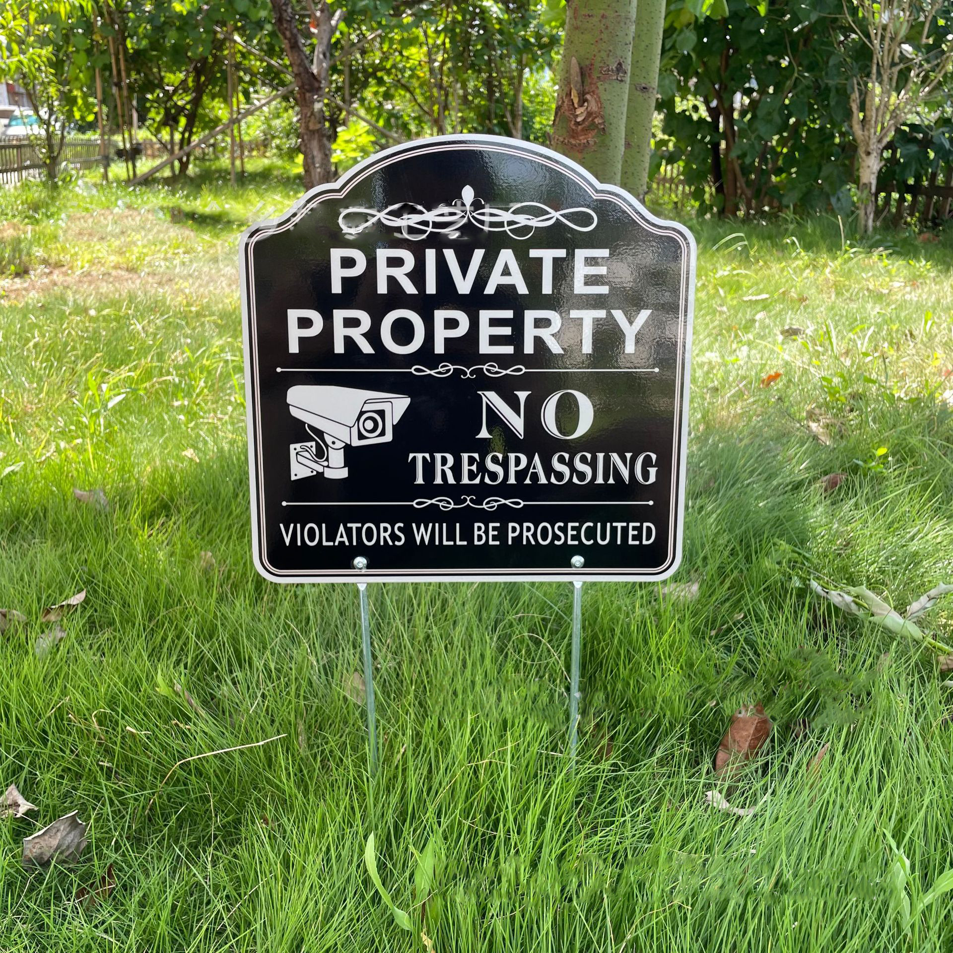 ADT Security Custom Octagonal Lawn Warning Sign