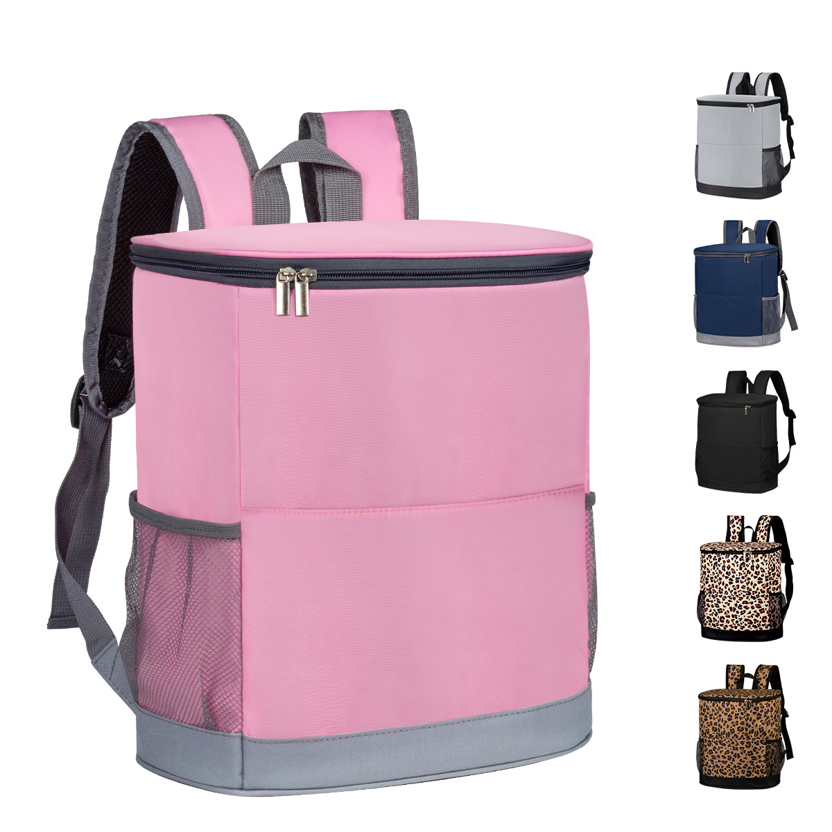 Unisex Oxford Cloth Insulated Backpack Leak-Proof Foldable