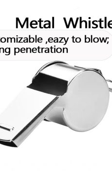 Stainless Steel Sports Whistles with Lanyard