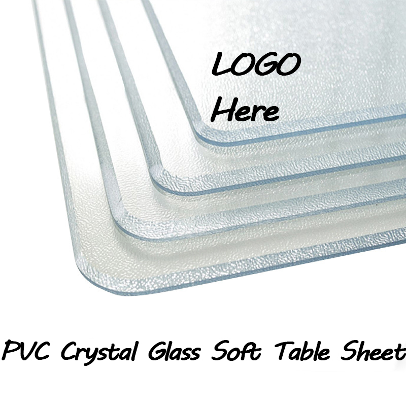 PVC Table Mat Clear Custom Thickened Soft Glass Pad