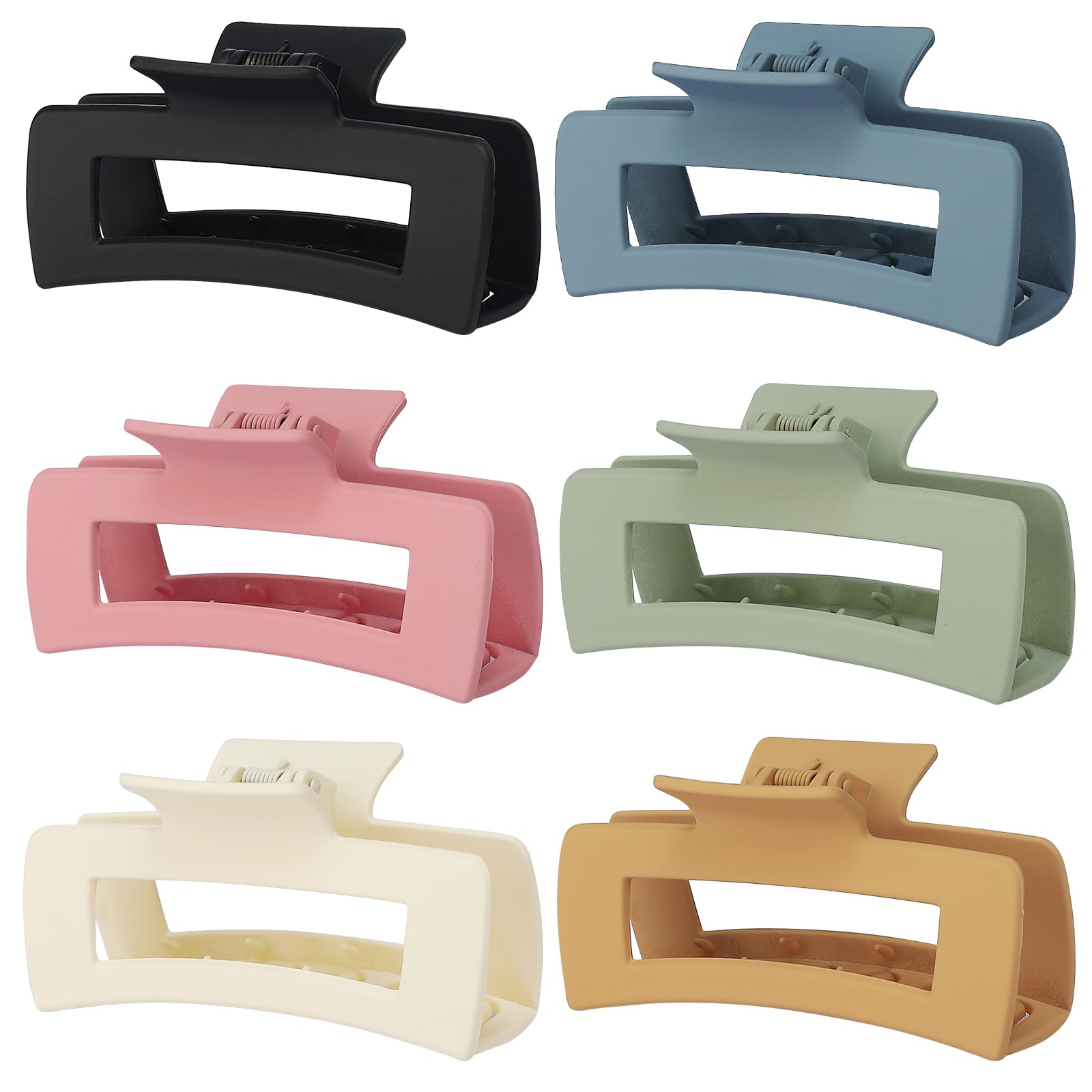 Big Hair Clips Large Claw for Thick Hair Square