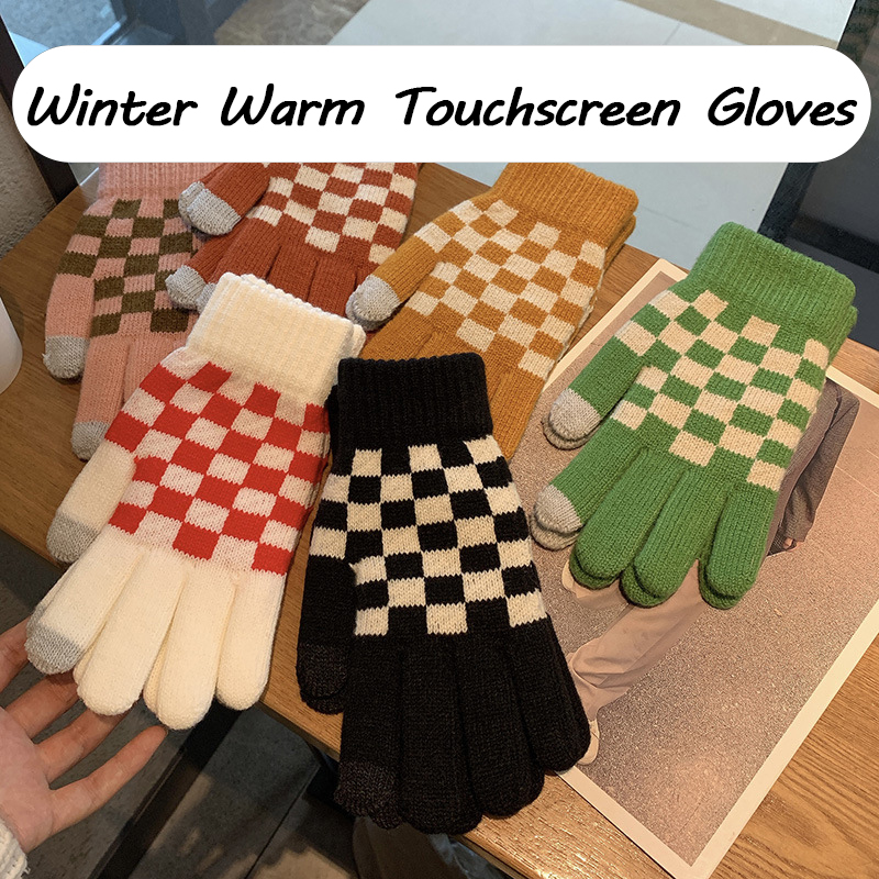 Winter Warm Unisex Acrylic Thickened Touchscreen Gloves