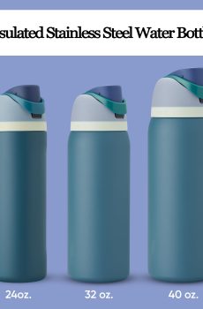 Stainless Steel Insulated Water Bottle with Straw