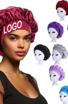 Stretchy Satin Sleep Bonnets - High Elasticity Polyester Cap