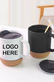 Soft Cork Bottom Minimal Ceramic Mug