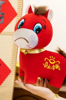 Chinese Lunar New Year Mascot Plush Horse Toys