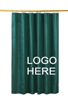 Nordic Velvet Waterproof Shower Curtain