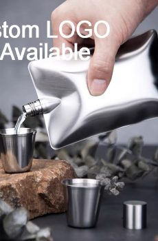 Creative Wave Stainless Steel Hip Flask