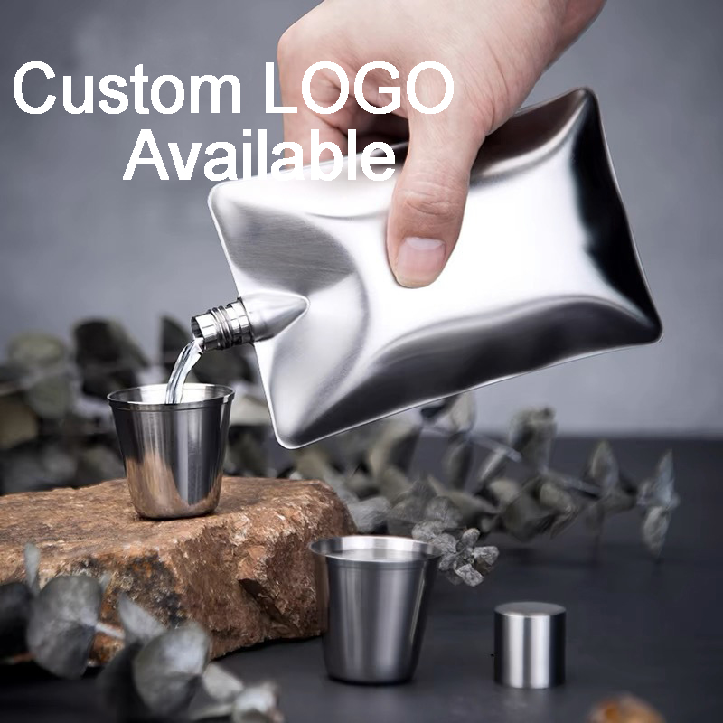 Creative Wave Stainless Steel Hip Flask